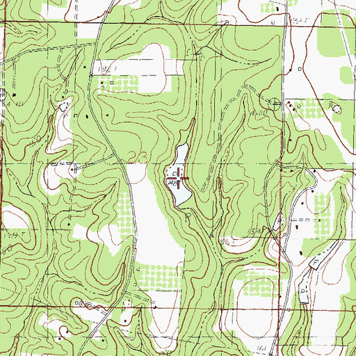 Topographic Map of Willie Cockran Estate Lake Dam, MS