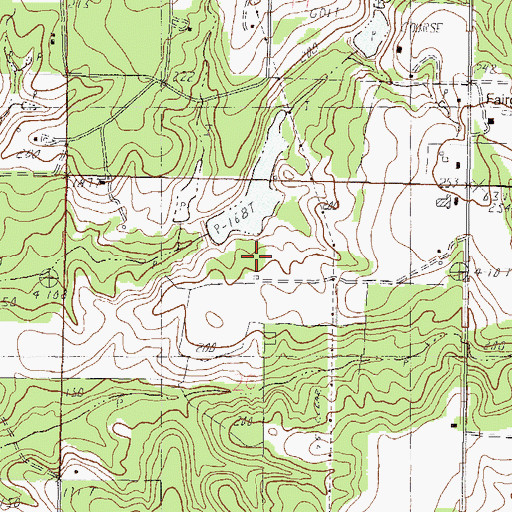 Topographic Map of E W Smith Lake Dam, MS