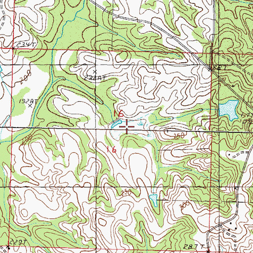 Topographic Map of Doctor A T Goodwin Lake Dam, MS
