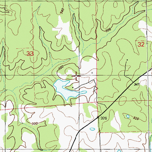 Topographic Map of Lorio Lake Dam, MS
