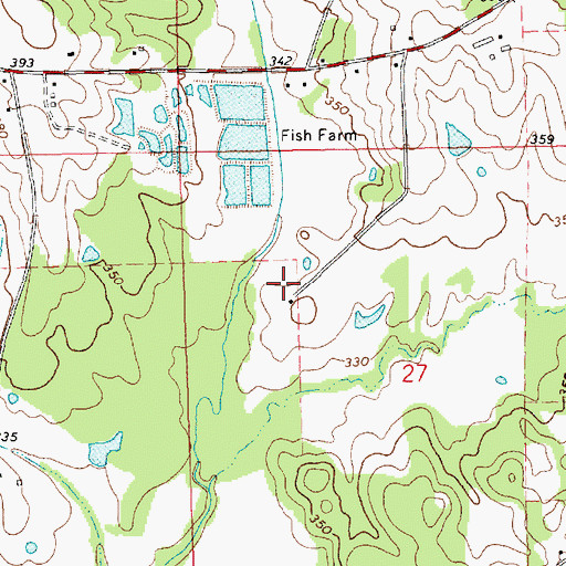 Topographic Map of C M Nunnrey Ponds Dam, MS