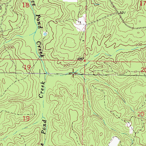 Topographic Map of York S Lake Dam, MS