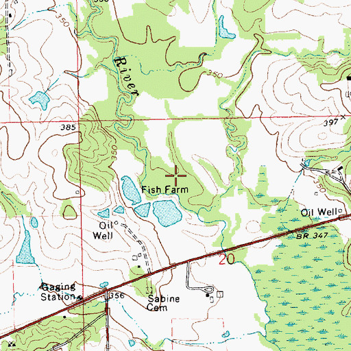 Topographic Map of Johnston Lake Dam, MS