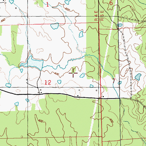 Topographic Map of Sharp Lake Dam, MS