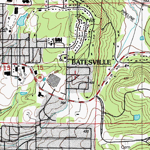 Topographic Map of Wolford Addition, AR