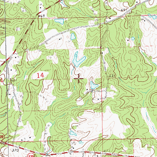 Topographic Map of Guy Lake Dam, MS