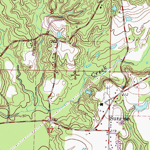 Topographic Map of Smith Pond Dam, MS