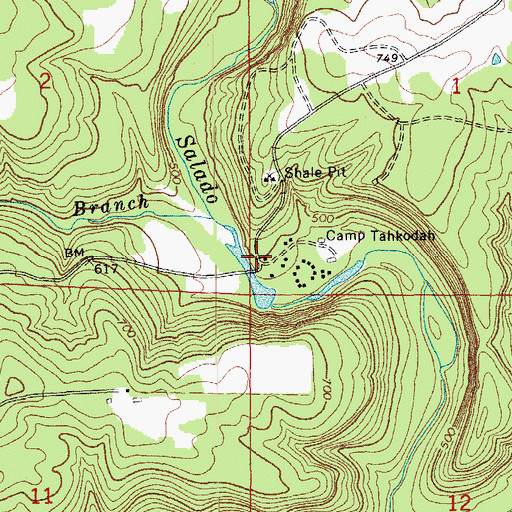 Topographic Map of Wrenton, AR