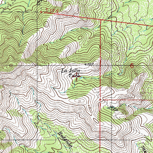 Topographic Map of La Jolla Tank, AZ