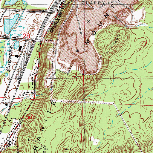 Topographic Map of Allis Mountain, AR