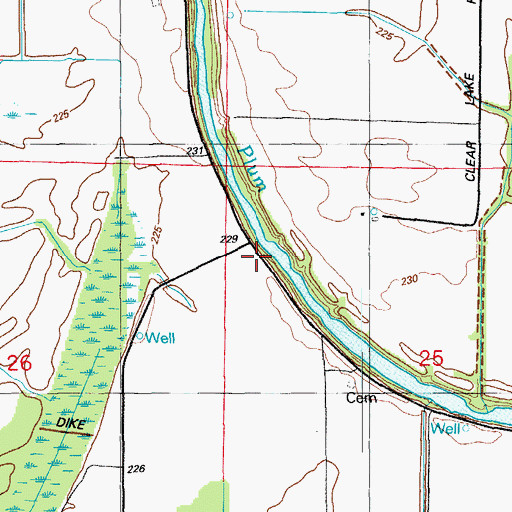 Topographic Map of Allison School (historical), AR
