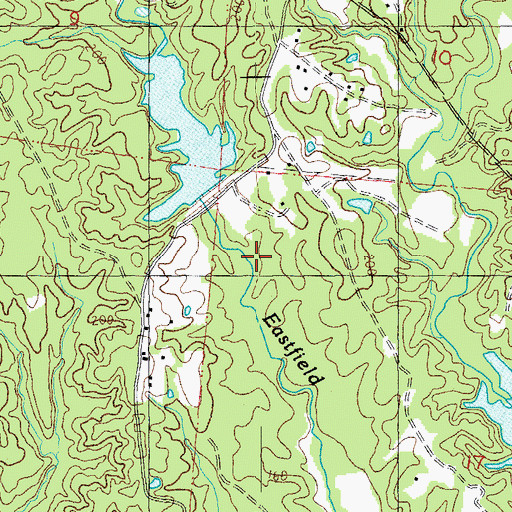 Topographic Map of Second Creek Structure 10b Dam, MS