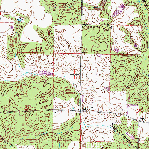 Topographic Map of Buck Shepard Lake Dam, MS