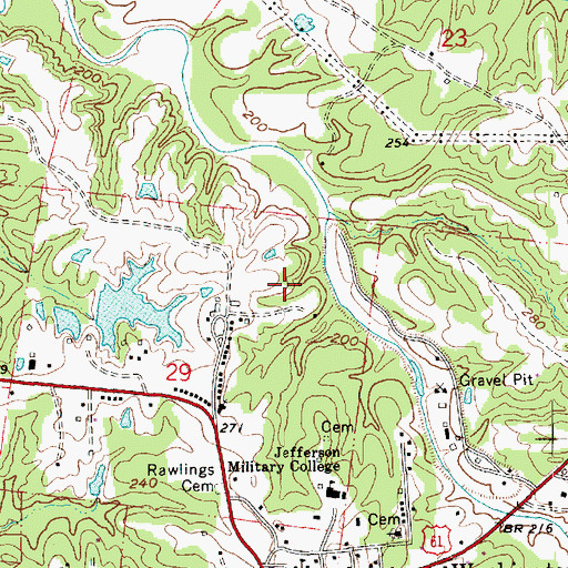 Topographic Map of Tully Seale Lake Dam, MS