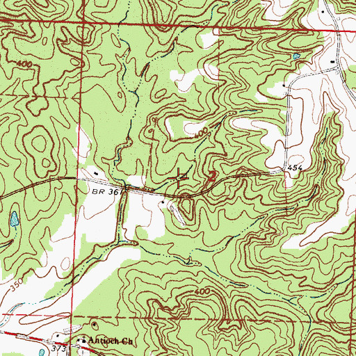 Topographic Map of Kyle Parkman Lake Dam, MS