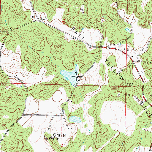 Topographic Map of Graham Pond Dam, MS