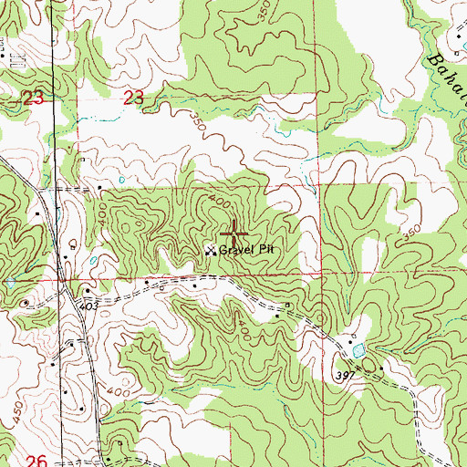 Topographic Map of Sanderson Farms Pond Dam, MS