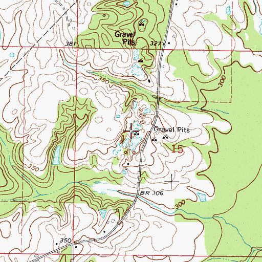 Topographic Map of Big Creek Watershed 14 Dam, MS