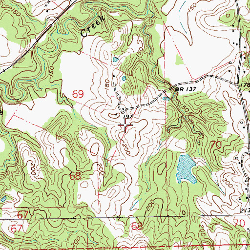 Topographic Map of Page Lake Dam, MS