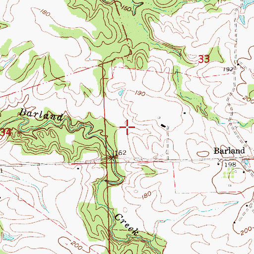 Topographic Map of Porter Lake Dam, MS