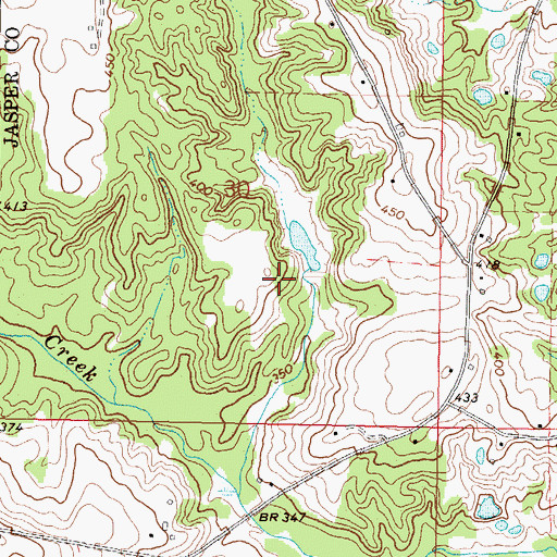 Topographic Map of Johnston Lake Dam, MS