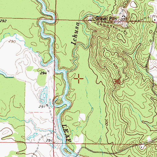 Topographic Map of Blackwell Lake Dam, MS