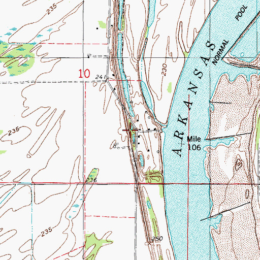 Topographic Map of Beard School (historical), AR
