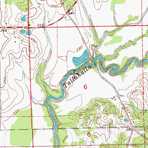 Topographic Map of Crawford Pond Dam, MS