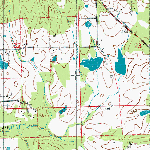 Topographic Map of Smith Lake Dam, MS