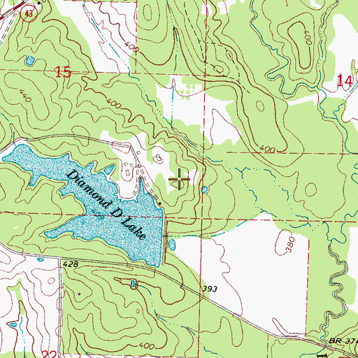 Topographic Map of Swore Lake Dam, MS