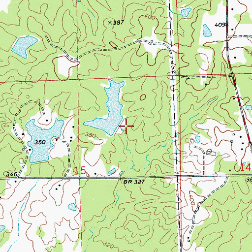 Topographic Map of Doctor David Holmes Dam, MS