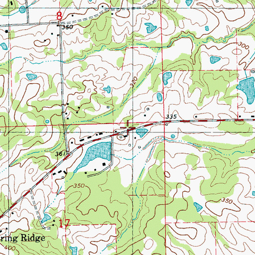 Topographic Map of T D Buford Pond Dam, MS