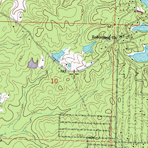 Topographic Map of Little Lake Dam, MS