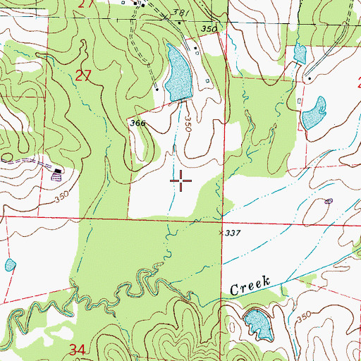 Topographic Map of Busick Lake Dam, MS