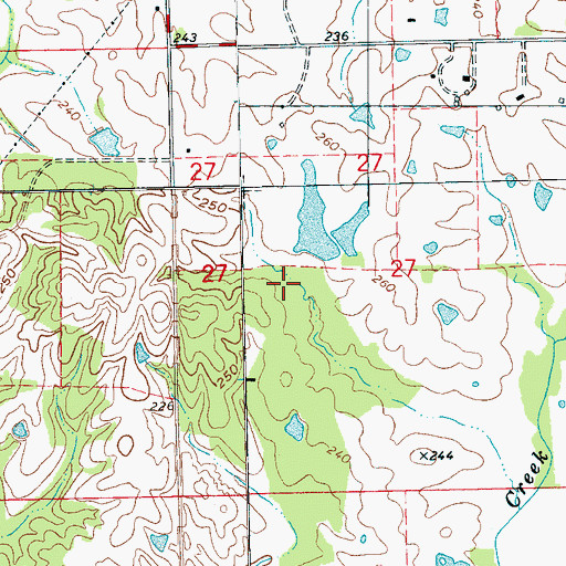 Topographic Map of Holiday Lake Dam, MS