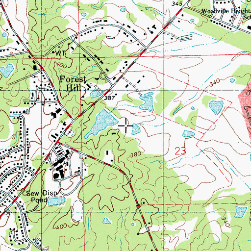 Topographic Map of Hederman Brothers Pond Dam, MS