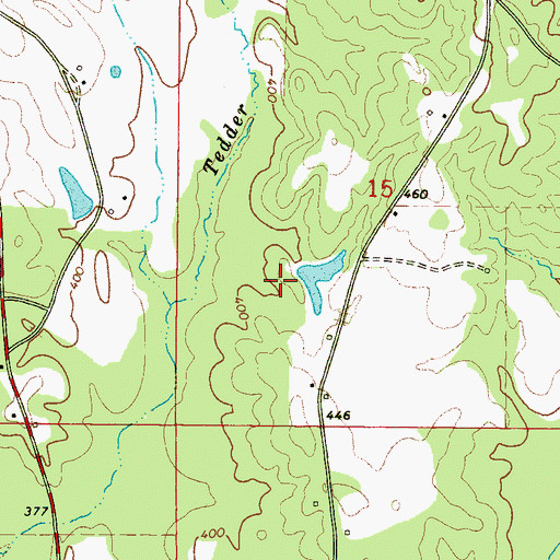 Topographic Map of E M Carr Pond Dam, MS