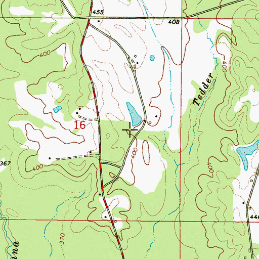 Topographic Map of Morris Covington Pond Dam, MS