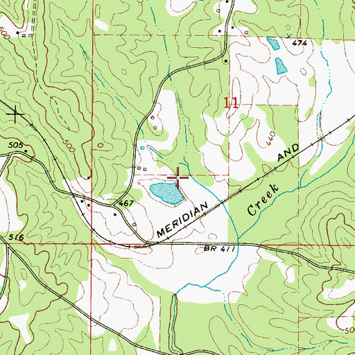 Topographic Map of L W Wilson Pond Dam, MS