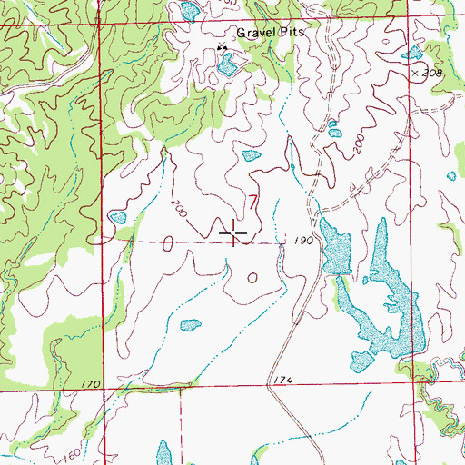 Topographic Map of Nortrust Farm Management Dam, MS