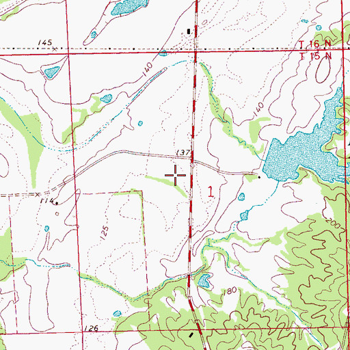 Topographic Map of Montgomery Lake Dam, MS