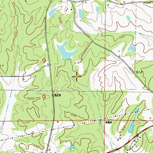 Topographic Map of R Rivers Pond Dam, MS