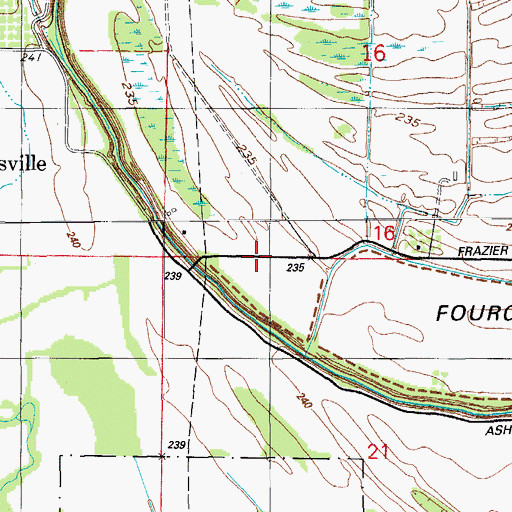 Topographic Map of Township of Campbell (historical), AR