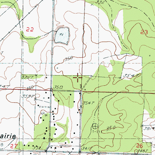Topographic Map of Sherrils Lake Dam, MS