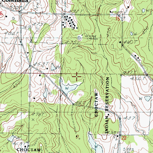 Topographic Map of Pearsons Catfish Pond Dam, MS