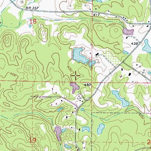 Topographic Map of William Anderson Pond Dam, MS