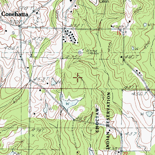 Topographic Map of Pearsons Catfish Pond Dam, MS