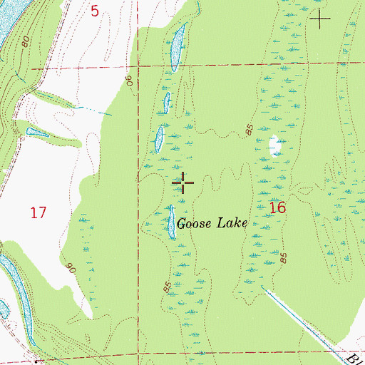 Topographic Map of Thompson Lake Dam, MS