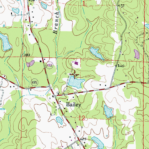 Topographic Map of Doctor Mathews Pond Dam, MS
