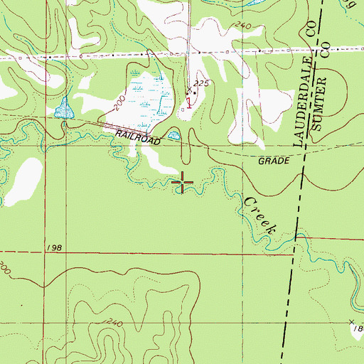 Topographic Map of Dogwood Lake Dam, MS